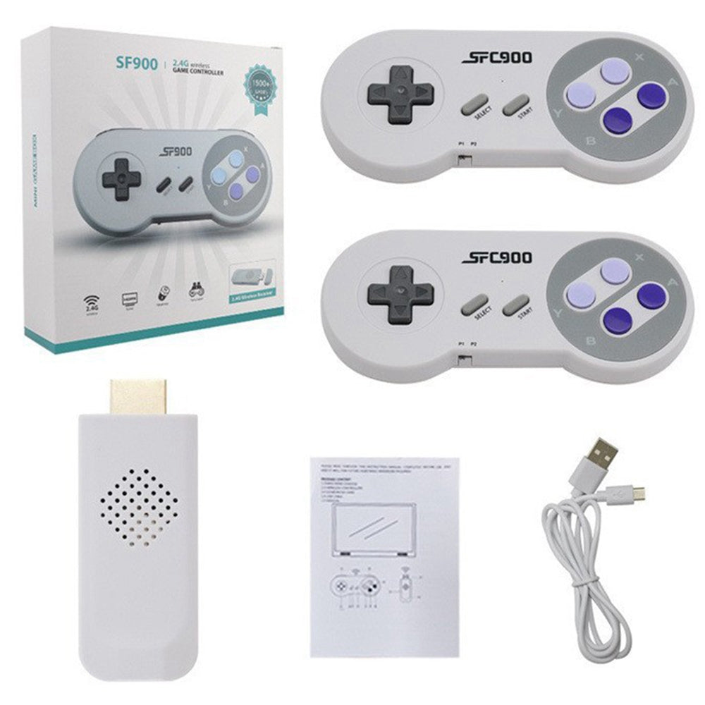 SF900 For Sega Mega Drive / Genesis 2.4G Wireless Game Controllers Video Game Double Player Handheld Console HD TV Game Stick Built-in 1500+ Games SF900 For Sega Mega Drive / Genesis 2.4G Wireless Game Controllers Video Game Double Player Handheld Console HD TV Game Stick Built-in 1500+ Games